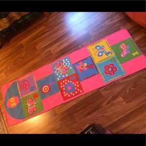 Bright Pink Hopscotch Rug
